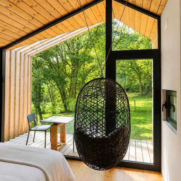 Cabañas en Ribeira Sacra, Borbela de Luz，位于Villar de Ordelles的酒店