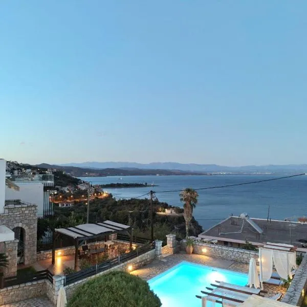 Malvazios Villas with sea and pool view，位于伊西翁的酒店