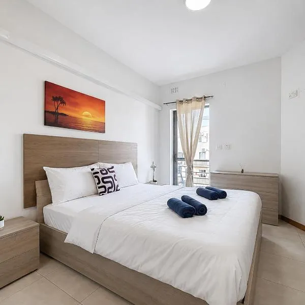 Central Msida Modern Holiday Apartment，位于Tal-Ħriereb的酒店
