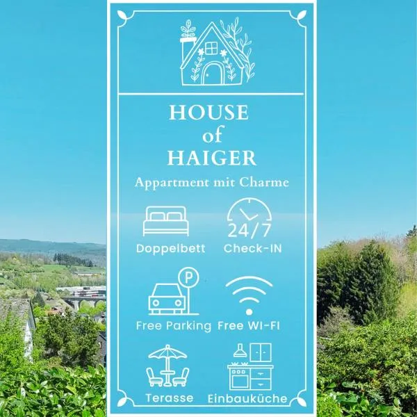 House of Haiger Ferienwohnung mit Charme，位于海格尔的酒店