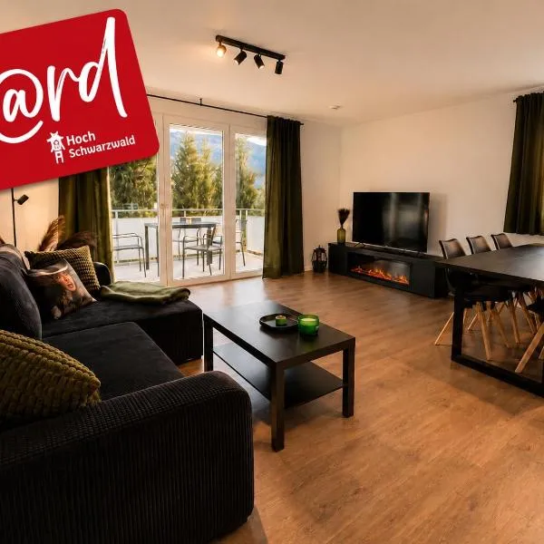 Design Apartment 6 am Titisee mit Kamin, E-Ladestation, Balkon, Top Lage，位于Titisee的酒店