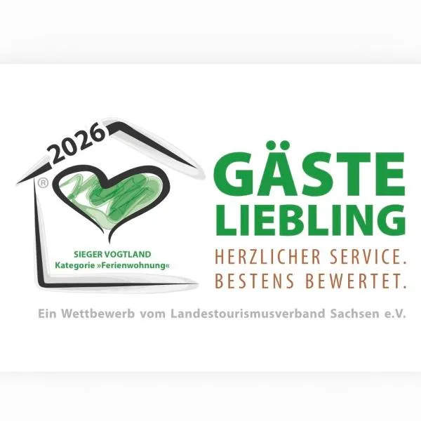 Pumphuts Scheune Ferienwohnungen Nr 1 - 4 beim Freizeitpark Plohn，位于Lengenfeld的酒店