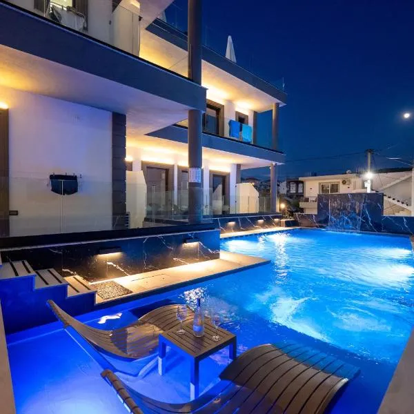 Aeris Sol Ksamil - Free Private Parking - Pool,位于卡萨米尔的酒店