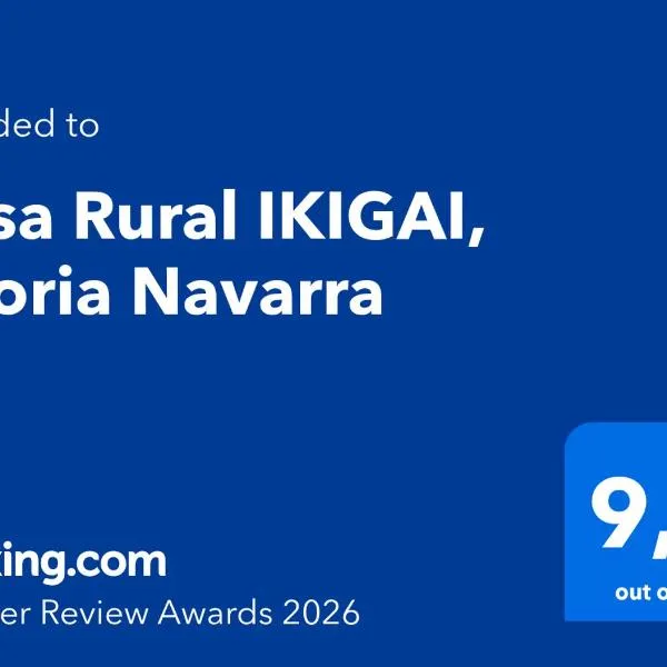 Casa Rural IKIGAI, Viloria Navarra，位于Viloria的酒店