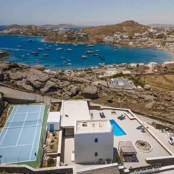 Mykonos Villa Sympatico, Private Pool & Sea Vistas，位于萨鲁的酒店