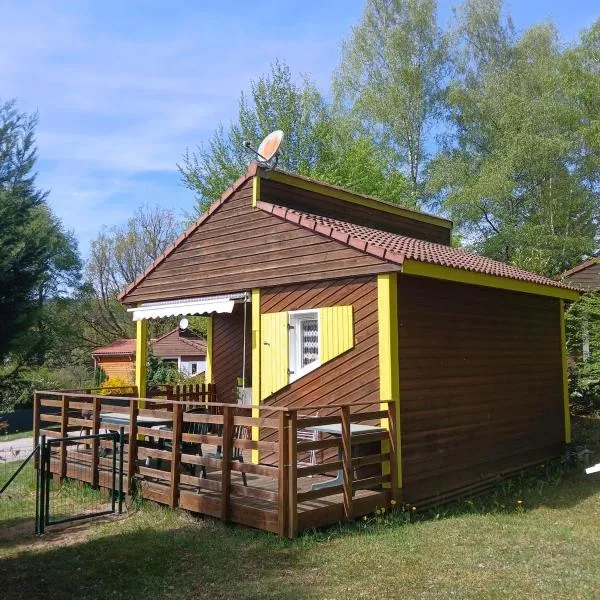 Chalet au calme climatisé et clôturé,位于Saint-Rémy-sur-Durolle的酒店