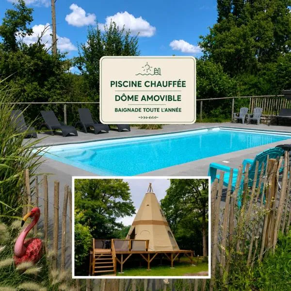 Lodge Tipi, L'Indienne，位于阿克和瑟南的酒店