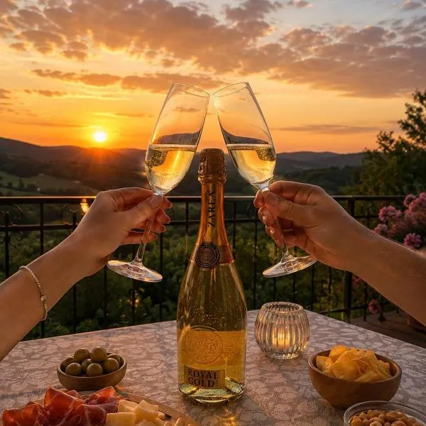 HillTop Heaven, Oasi Panoramica in cima della collina Torinese,a 20 minuti della città，位于Cinzano的酒店