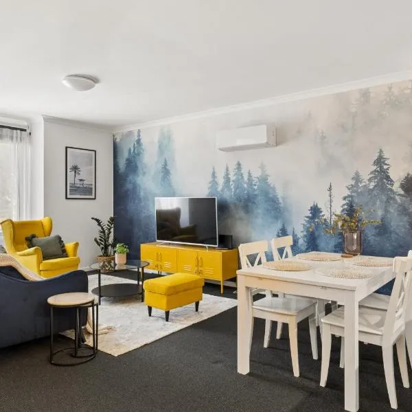 OPTUS Stadium 2BR CBD Apartment with FREE Parking,位于珀斯的酒店