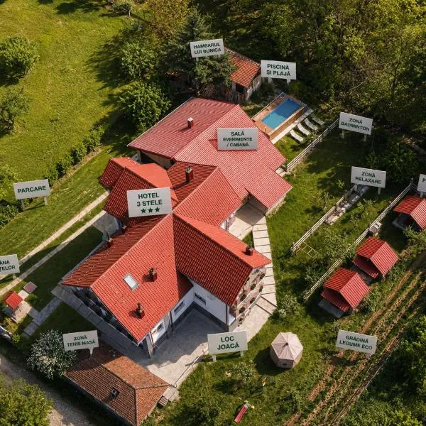 Perla Argesului, hotel romantic retras cu piscina, sport, petreceri, natura, curte, gradina, priveliste, parcare, cazare Transfăgarasan Curtea de Arges，位于Albestii de Arges的酒店