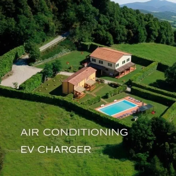 Agriturismo La Burraia vicino a San Gimignano-Air conditioning-EV wallbox，位于甘巴西泰尔梅的酒店