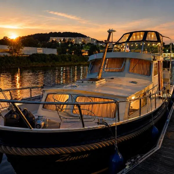 Zimon- Bateau Authentique - vue sur la Seine，位于鲁昂的酒店