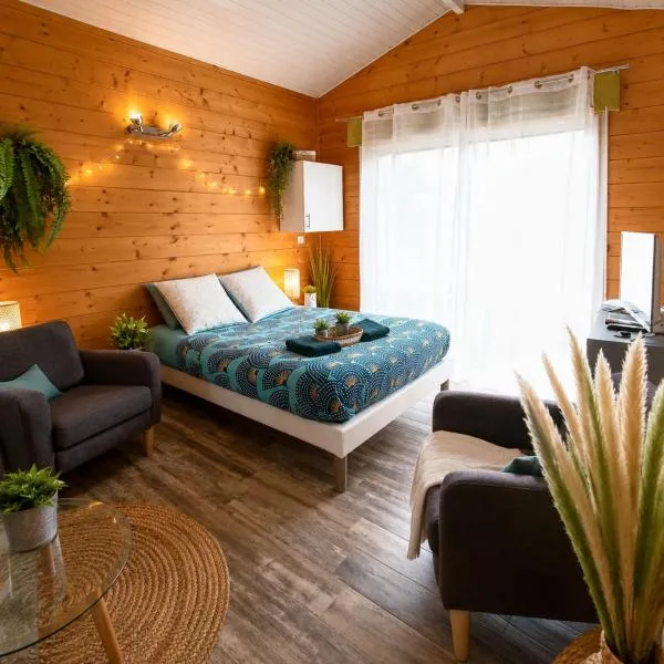 Gîte 2 pers avec jardin entre Bordeaux & Lacanau Océan，位于Brach的酒店