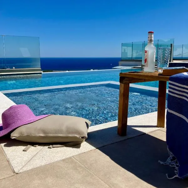 Zax sea view villas 4-Villa heated Pool Complex，位于考特索纳里的酒店