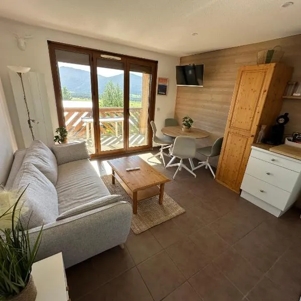 Appart T2 Cosy vue panoramique Lac & Montagnes，位于安格勒的酒店