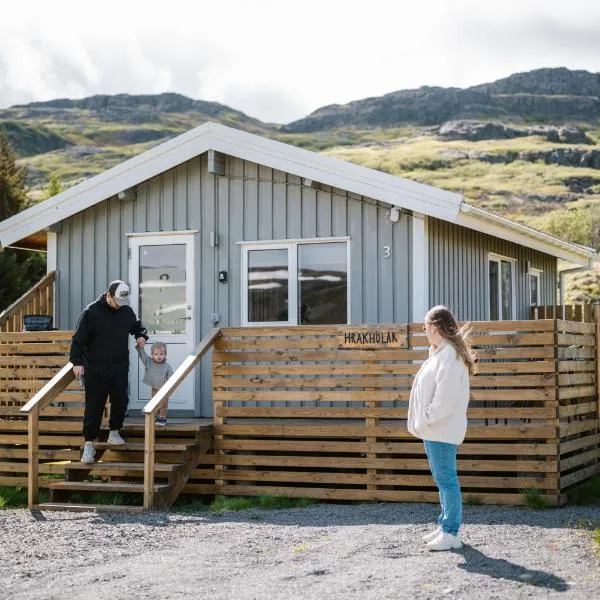 Hvammur 3 Hrakhólar with private hot tub，位于Kaldrananes的酒店