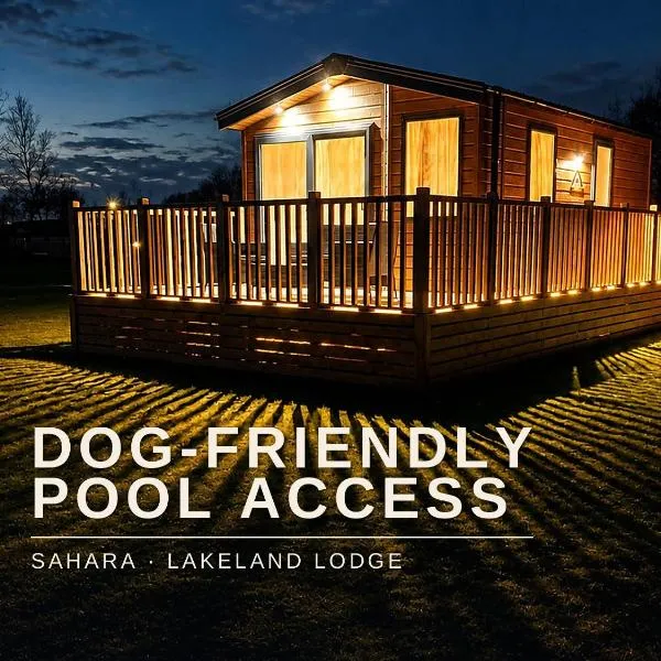 Swimming Pool, Dog Friendly, Sleeps 6, Brand New Lodge - The Sahara，位于康福斯的酒店