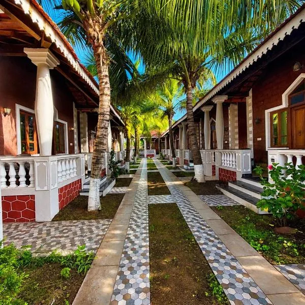 Baga Beach Palm Cottage，位于卡兰古特的酒店