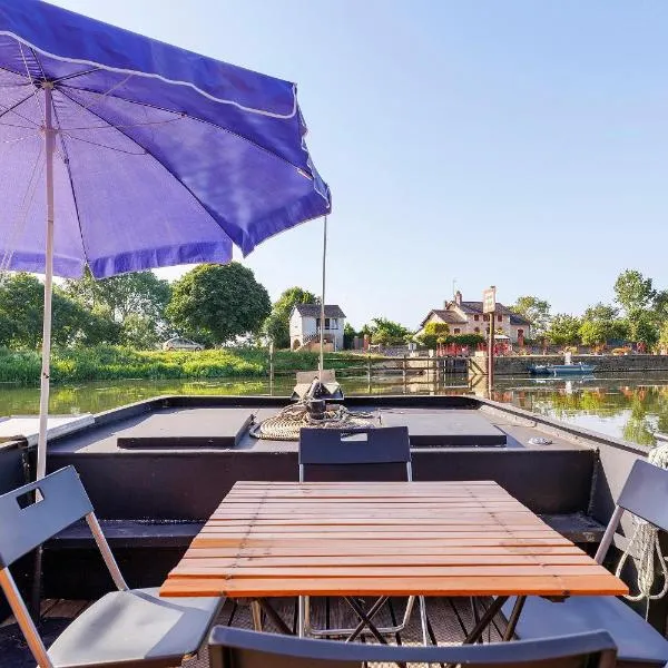 Bateau la Laïta sur la rivière，位于Cheffes-sur-Sarthe的酒店