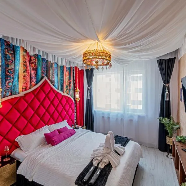 Arabian Nights Suite Romantic Moroccan Escape，位于Roşu的酒店