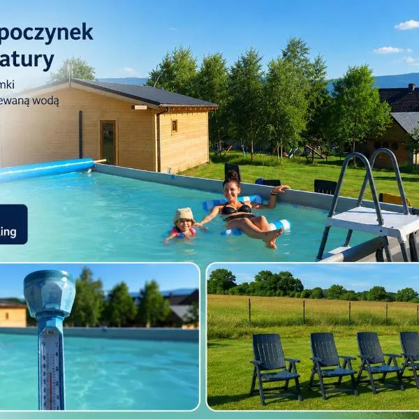 Agroturystyka Polana Giebułtów obok Świeradowa i zamku Czocha, domki przyjazne rodzinom z dziećmi，位于Mirsk的酒店