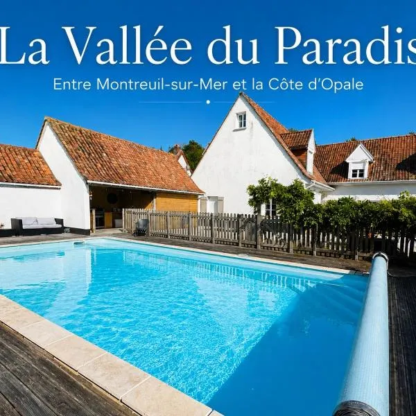 La Vallee Du Paradis- piscine, chauffée et balnéothérapie，位于Alette的酒店