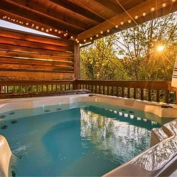 Hot Tub Pet Friendly Sleeps 9 Pool Games，位于赛维尔维尔的酒店