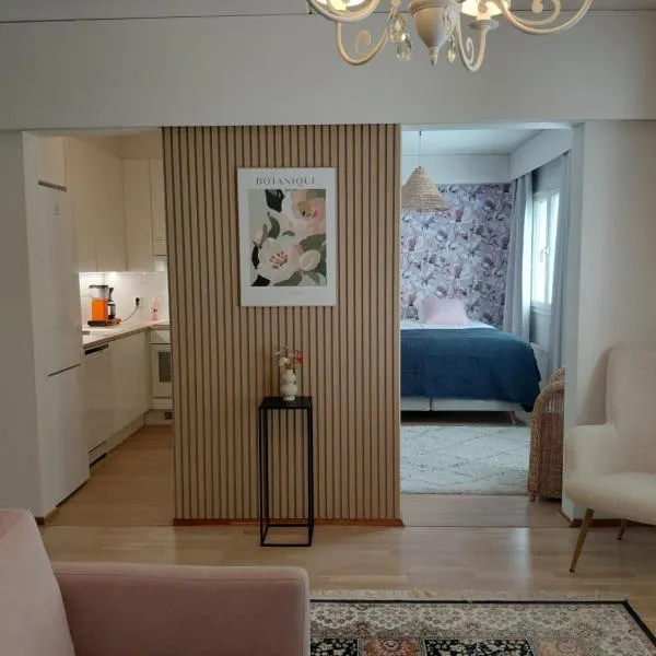 Puiston Helmi 1mh, oh k, sauna, parveke，位于波里的酒店