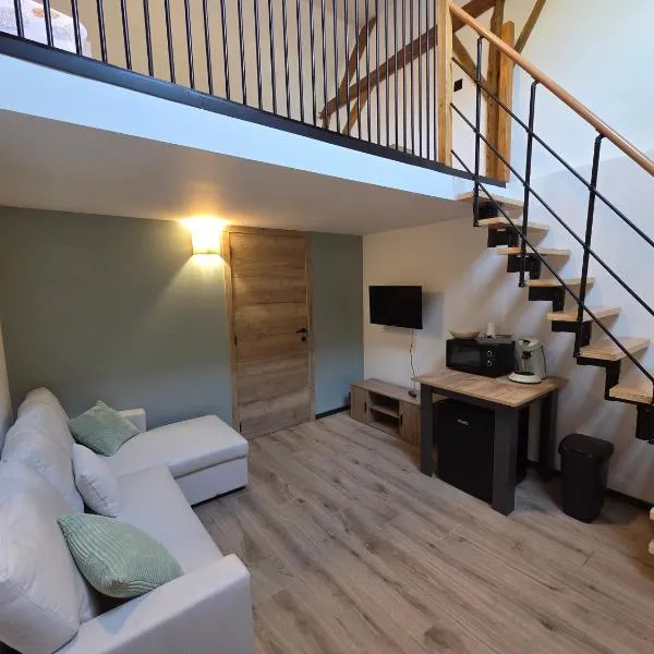 L oasis de Détente - le Cocon - gîte 4 personnes avec 1h d accès à la piscine privée et terrasse aménagée par nuit réservée - climatisation - à 2km de Pairi Daiza，位于布吕热莱特的酒店