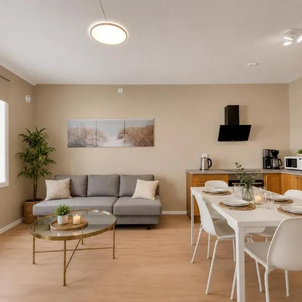Uncle Sam Cozy Apartment, parking，位于桑内斯的酒店