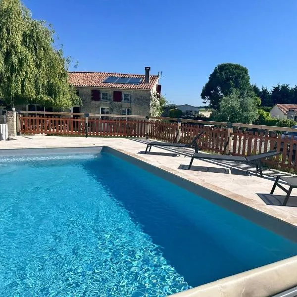 Maison Chez Tiramisù Avec Piscine，位于Coivert的酒店