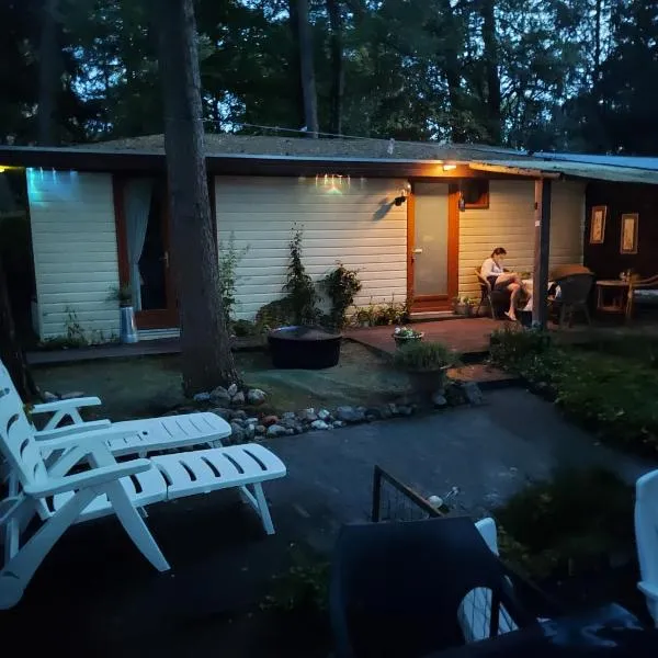 Chalet 117 rand Veluwe in het bos, tegen de heide aan en nabij de IJssel，位于Hattemerbroek的酒店