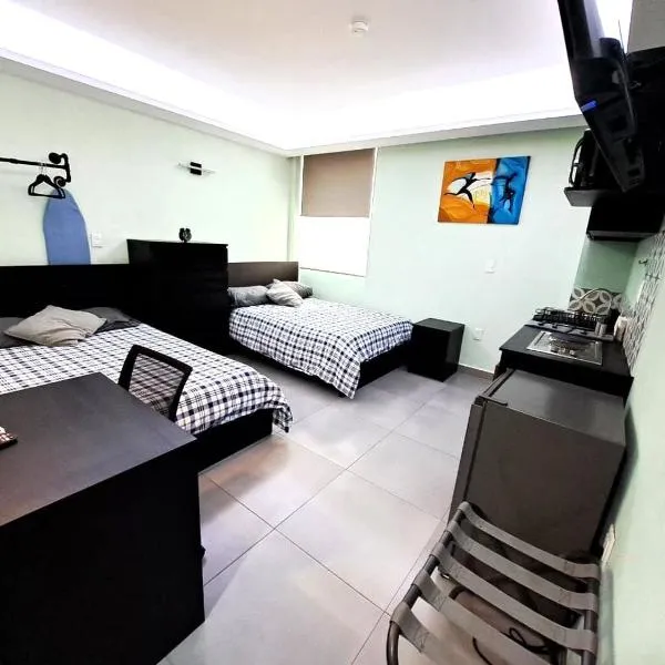 A27 Premium Suite MAX Cocina Terraza Companies Work Teams 1-4 PAX，位于库奥蒂特兰伊斯卡伊的酒店