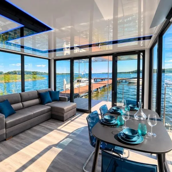 Boathousing - apartament na wodzie, dom pływający, łódź, luksusowy apartament，位于梅希利布日的酒店