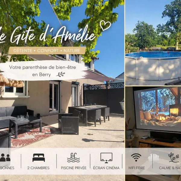 Le gite d 'Amélie maison climatisation wifi jardin privé，位于Célon的酒店
