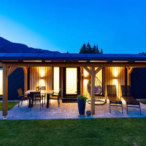 Chalet Stuhleckblick Ferienhaus mit Sauna, Panorama und Terrasse,位于塞默灵施皮塔尔的酒店