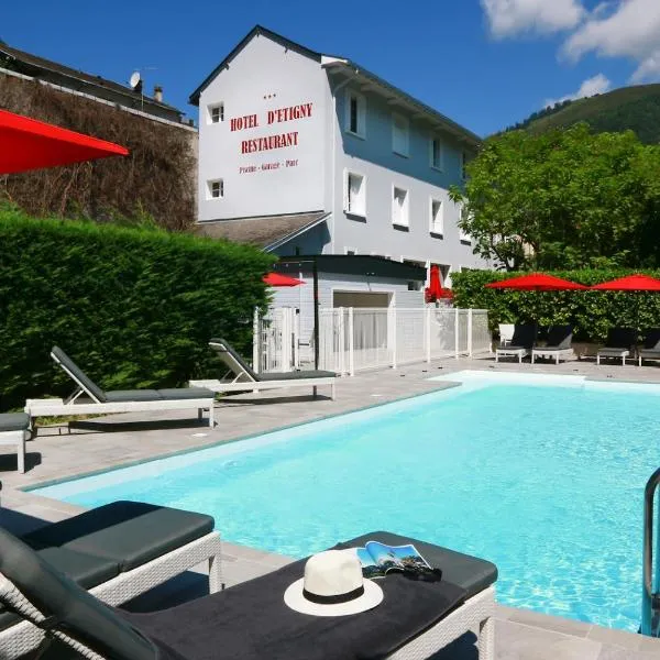 埃蒂尼酒店，位于Cazeaux-de-Larboust的酒店