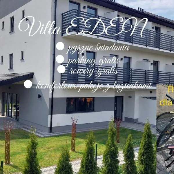 VILLA EDEN USTKA- CENISZ SOBIE CISZĘ I BŁOGI SPOKÓJ, WYPOCZYNEK tylko DLA DOROSŁYCH, POKOJE Z BALKONAMI I TARASAMI,PARKING W CENIE !，位于乌斯特卡的酒店