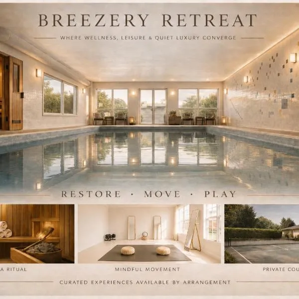 Breezery Retreat - 8 Min to Airport - Indoor Pool Sauna Wellness Billiards Sports Court,位于里士满的酒店