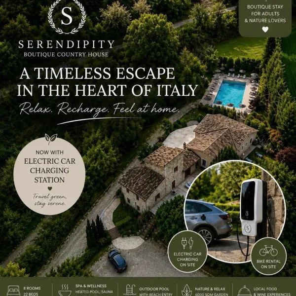Boutique Country House Serendipity，位于Cantiano的酒店