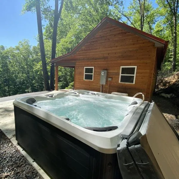 Couples Retreat Cabin w HotTub & EV Charger Bryson,位于布赖森城的酒店