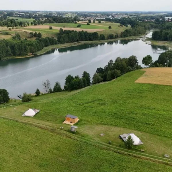 4 Glamping Adventure - tent with lake view，位于Filipów的酒店