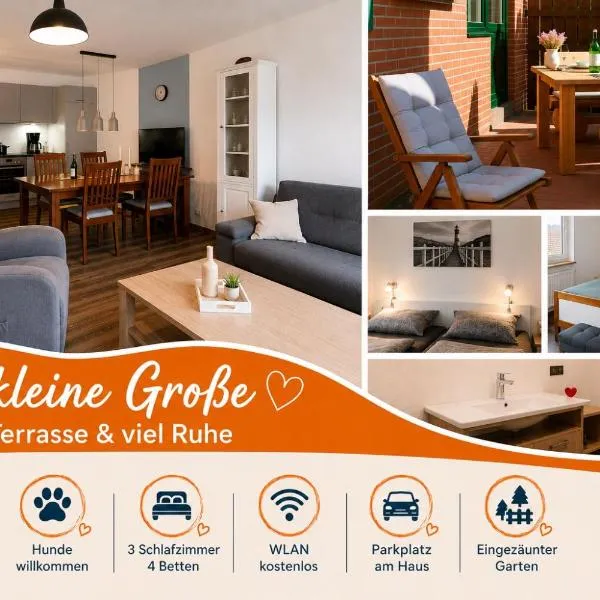 Die kleine Große Garten & Terrasse in Aurich，位于奥利希的酒店
