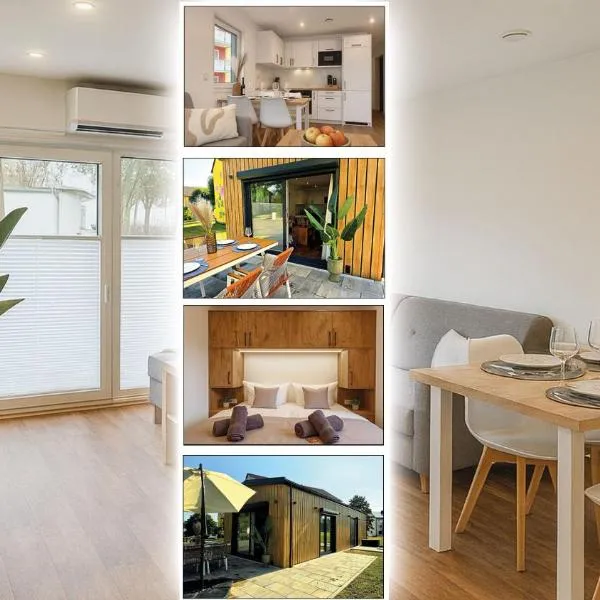 Neues & modernes Tiny House - Gemütlich & privat - Mit Klimaanlage & Terrasse!，位于Hessisch Lichtenau的酒店