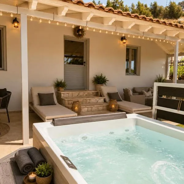 Blue Topaz cottage Mini pool Spa，位于纳夫普利翁的酒店