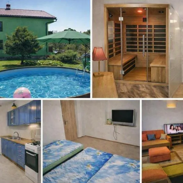Přízemní útulný apartmán s vlastní saunou a bazénem，位于Nýdek的酒店