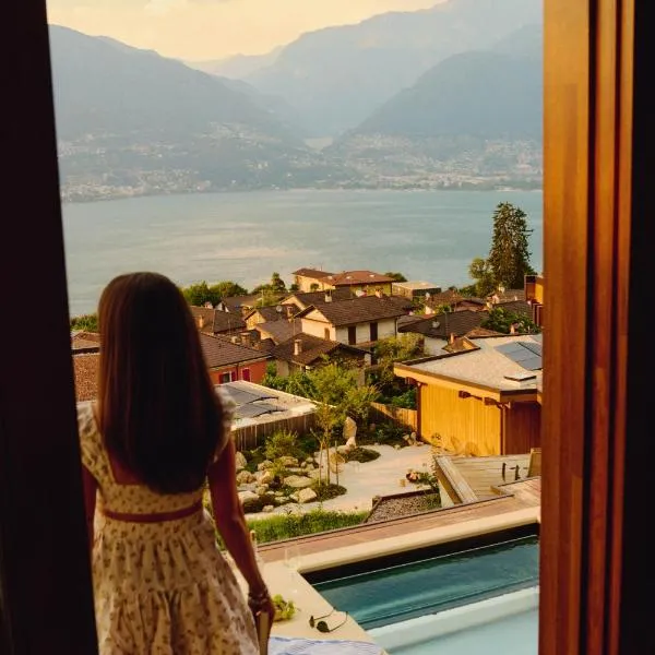 Habitat Lago Maggiore，位于Gambarogno的酒店
