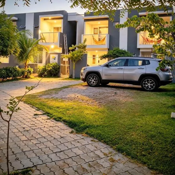 MSFlats Paripueira praia varanda c rede cozinha Wifi Ar split,位于帕里普埃拉的酒店