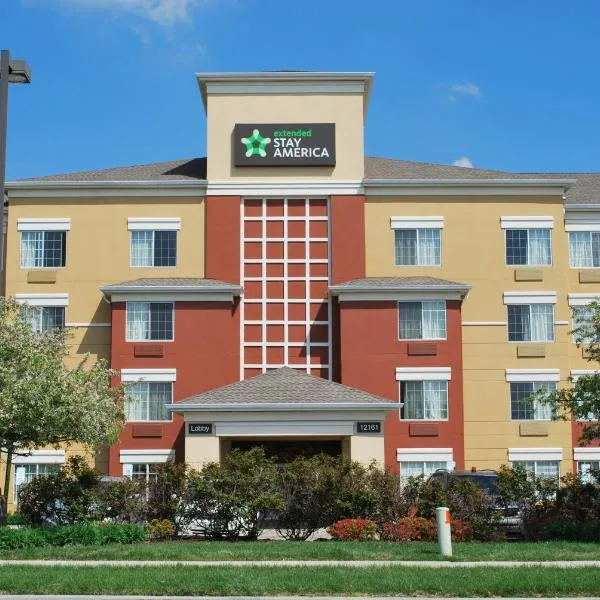 美国圣路易斯韦斯特波特中央长住公寓式酒店，位于伍德森特瑞斯的酒店