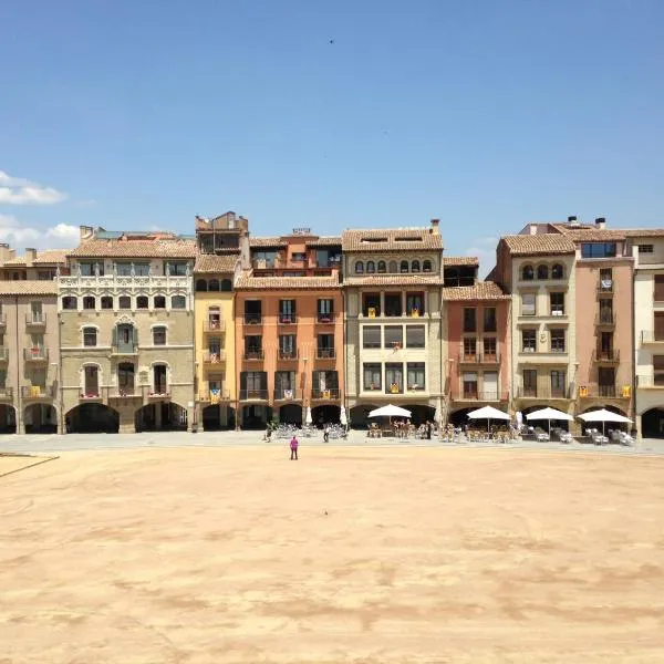 Apartaments Vicus 1 con vistas a la Plaza Mayor de Vic，位于Santa Creu del Jutglar的酒店